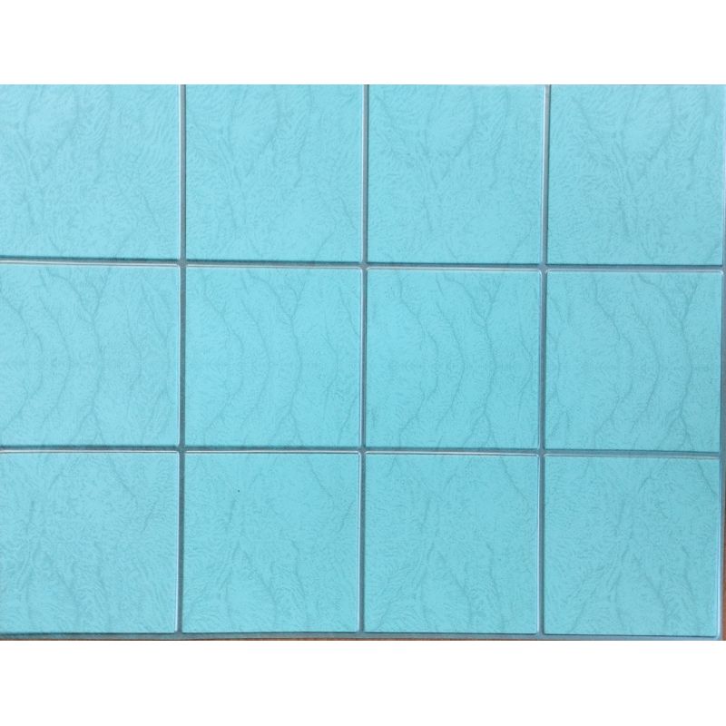 OKŁADZINA ścienna 3D Kuchnia CEGŁA PCV OS17 BŁĘKIT+ SREBRNA FUGA