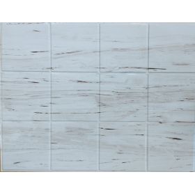 OKŁADZINA ścienna 3D Kuchnia CEGŁA PCV OS15 SZARY+ DREWNO