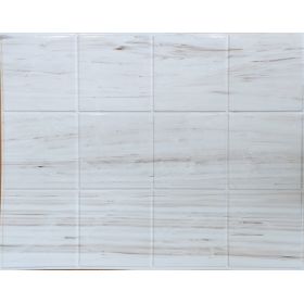 OKŁADZINA ścienna 3D Kuchnia CEGŁA PCV OS15 BIAŁY+ DREWNO