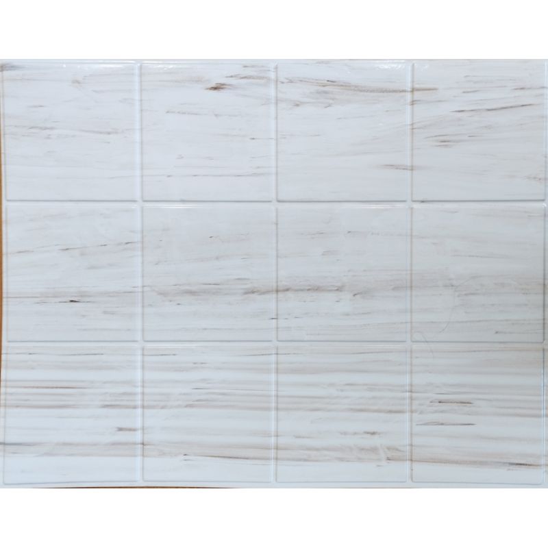 OKŁADZINA ścienna 3D Kuchnia CEGŁA PCV OS15 BIAŁY+ DREWNO