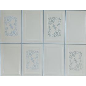 OKŁADZINA ścienna 3D Kuchnia CEGŁA PCV OS26 KREM+ SREBRNA FUGA