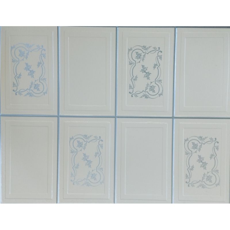 OKŁADZINA ścienna 3D Kuchnia CEGŁA PCV OS26 KREM+ SREBRNA FUGA