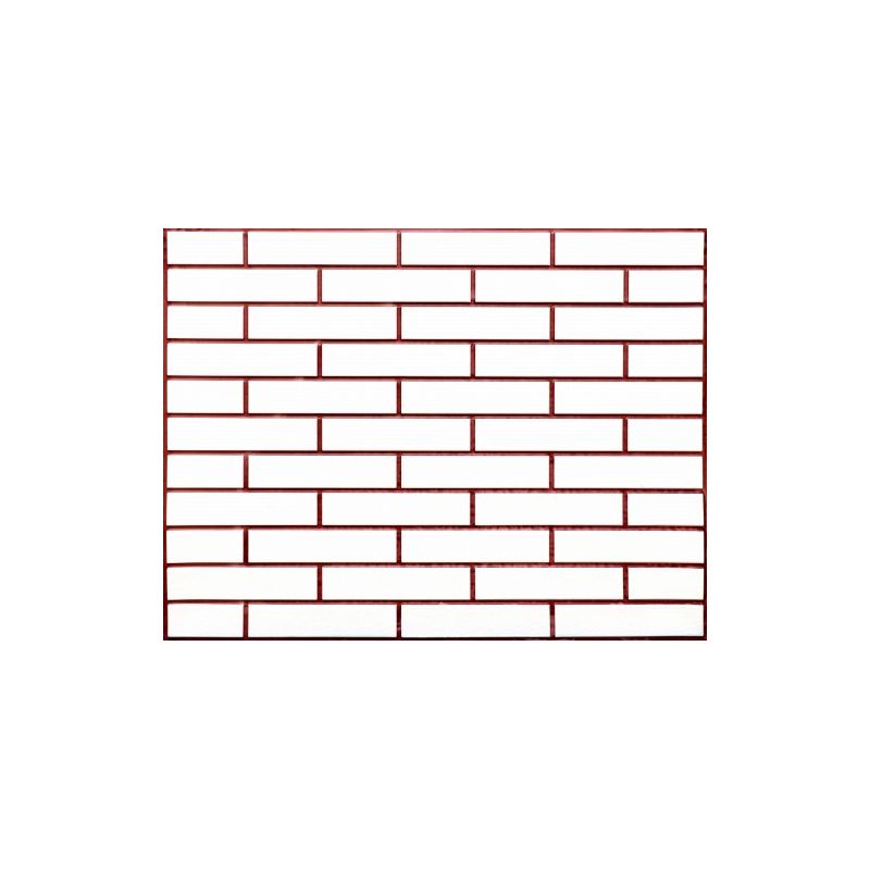 OKŁADZINA ścienna 3D Kuchnia CEGŁA PCV OS04 BIAŁA CEGŁA+ BORDOWA FUGA