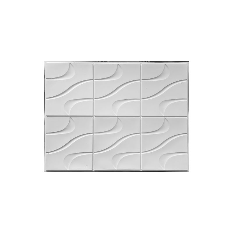 OKŁADZINA ścienna 3D Kuchnia PŁYTKI PCV OS 33 BIAŁE FALE