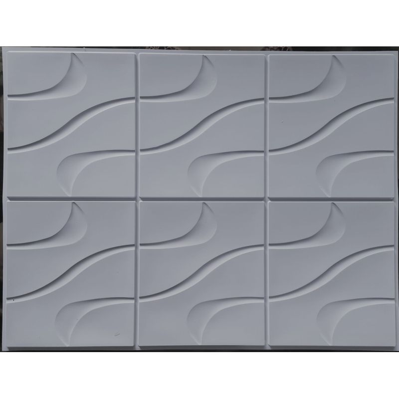 OKŁADZINA ścienna 3D Kuchnia PŁYTKI PCV OS 33 SZARE FALE