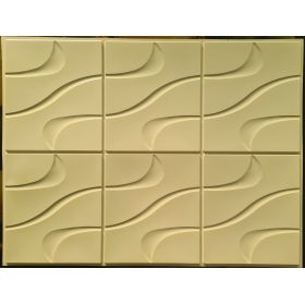 OKŁADZINA ścienna 3D Kuchnia PŁYTKI PCV OS 33 BEZOWE FALE