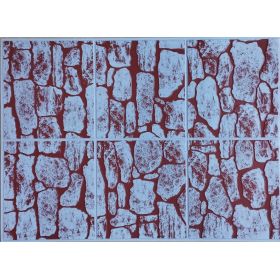 OKŁADZINA ścienna 3D Kuchnia PŁYTKI PCV OS 32 CZERWONE KAMIENIE