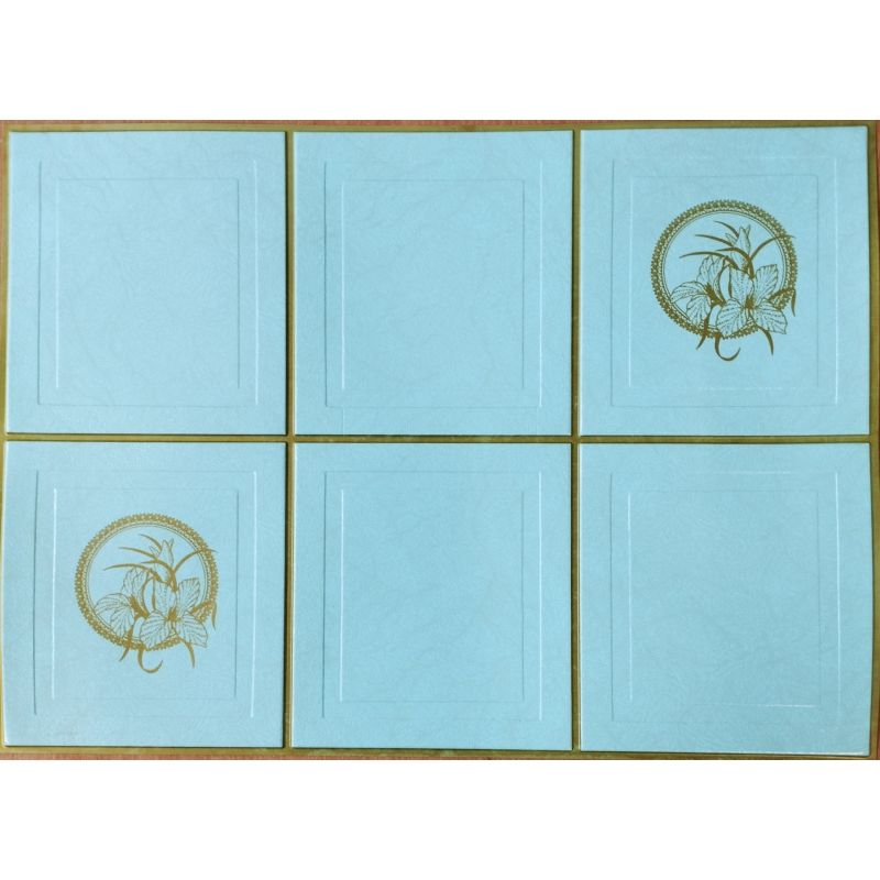 OKŁADZINA ścienna 3D Kuchnia PŁYTKI PCV OS 14 SELEDYN+ ZŁOTA FUGA