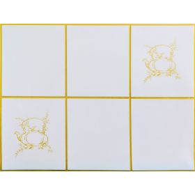 OKŁADZINA ścienna 3D Kuchnia CEGŁA PCV OS22 BIAŁY+ ZŁOTA FUGA