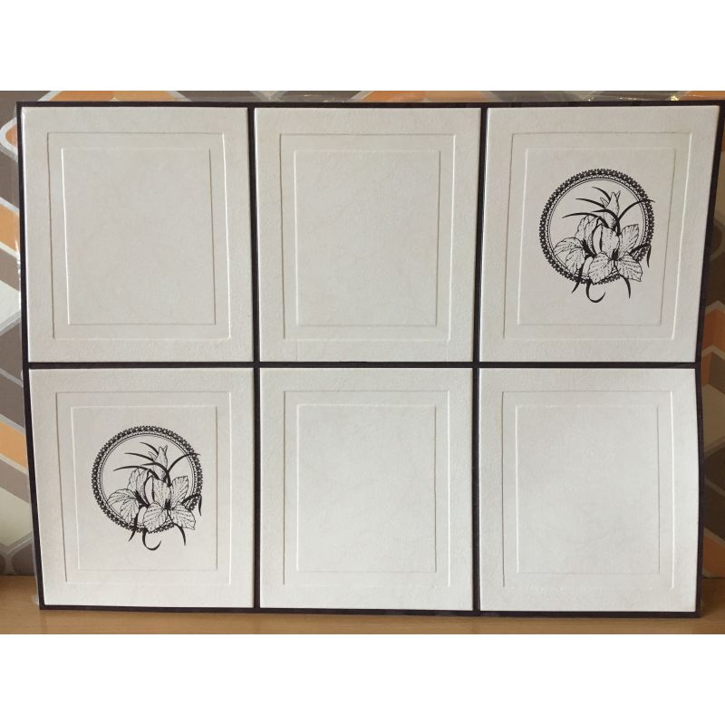 OKŁADZINA ścienna 3D Kuchnia CEGŁA PCV OS14 BIAŁA+ BRĄZOWA FUGA