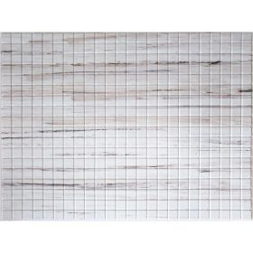 OKŁADZINA ścienna 3D Kuchnia PŁYTKI PCV OS29 BIAŁE KOSTECZKI+ DREWNO