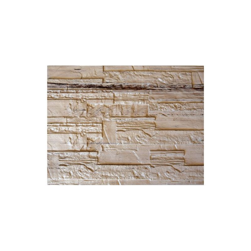 OKŁADZINA ścienna 3D Kuchnia PŁYTKI PCV OS31 BEŻOWY PIASKOWIEC + DREWNO