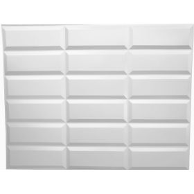 OKŁADZINA ścienna 3D Kuchnia PŁYTKI PCV OS 28 BIAŁE KAFLE