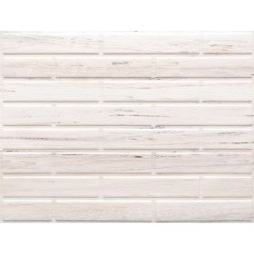 OKŁADZINA ścienna 3D Kuchnia CEGŁA PCV OS04 BIAŁA CEGŁA+ DREWNO