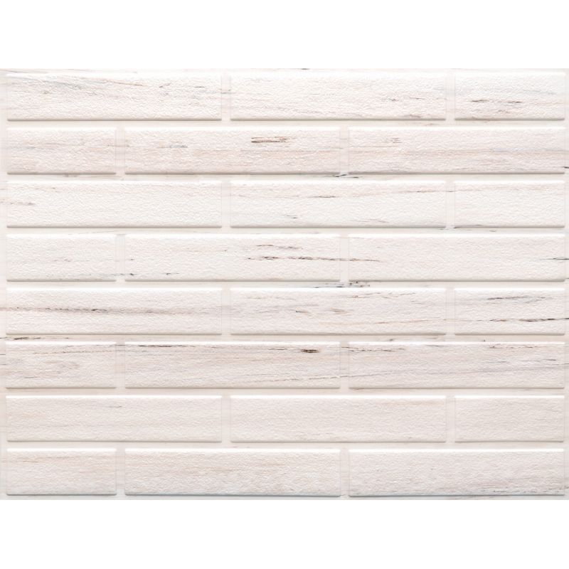 OKŁADZINA ścienna 3D Kuchnia CEGŁA PCV OS04 BIAŁA CEGŁA+ DREWNO