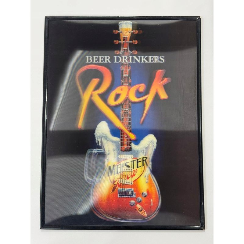 Plakat obrazek w ramie czarny 40x30 Rock And Roll Gitara