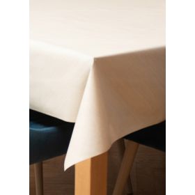 OBRUS CERATA GRUBA METRY WYMIAR wzór JASNY BEŻ KREM na włókninie