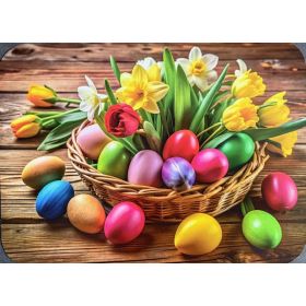 SEBMAR PODKŁADKA MATA STOŁOWA WIELKANOCNA PISANKI