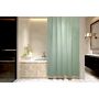 GRUBA ZASŁONA PRYSZNICOWA POLIESTROWA 180cm x 180 MIĘTOWA PASKI