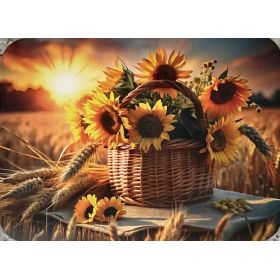 PODKŁADKA NA STÓŁ MATA STOŁOWA POD TALERZ KWIATY SŁONECZNIKI