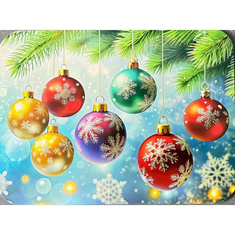 PODKŁADKA NA STÓŁ BOŻE NARODZENIE KWIAT GWIAZDA BOMBKI SZYSZKI