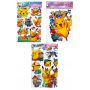 KOMPLET 3 NAKLEJKI Dziecięce 3D POKEMON MIENIĄCE