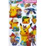 KOMPLET 3 NAKLEJKI Dziecięce 3D POKEMON MIENIĄCE