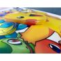KOMPLET 3 NAKLEJKI Dziecięce 3D POKEMON MIENIĄCE