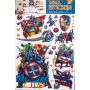 KOMPLET 2 NAKLEJKI Dziecięce 3D AVENGERS MIENIĄCE
