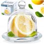 Pojemnik NA CYTRYNĘ szklany z pokrywką do przechowywania podawania cytryny
