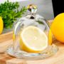 Pojemnik NA CYTRYNĘ szklany z pokrywką do przechowywania podawania cytryny