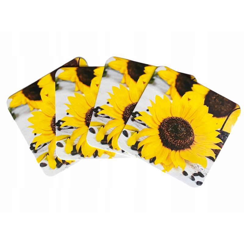 PODSTAWKA POD KUBEK SŁONECZNIK KPL 4 SZTUKI