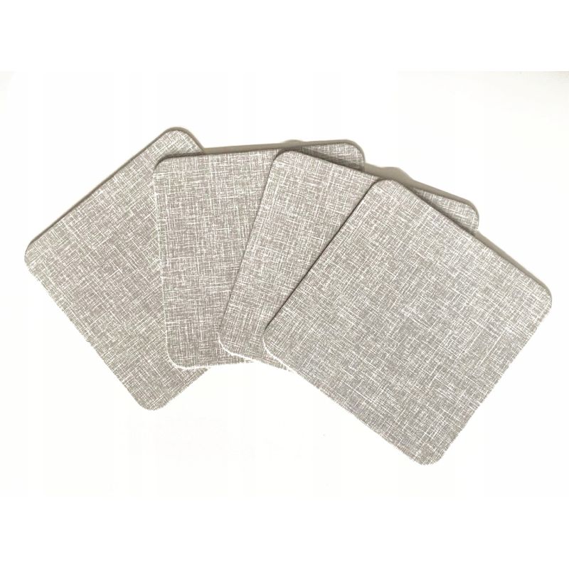 PODSTAWKA POD KUBEK SZARE WŁÓKNA KPL 4 SZTUKI