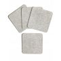 PODSTAWKA POD KUBEK SZARE WŁÓKNA KPL 4 SZTUKI