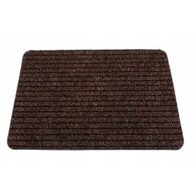 Wycieraczka 40x60 mata antypoślizgowa BRĄZ prążek