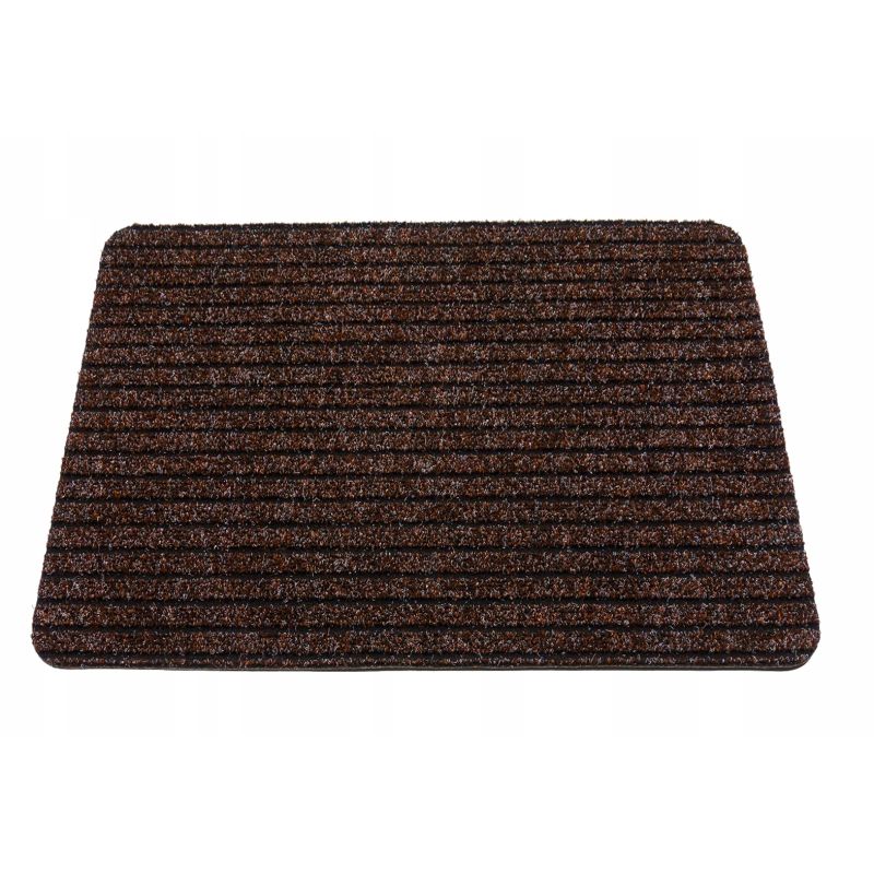 Wycieraczka 40x60 mata antypoślizgowa BRĄZ prążek