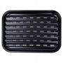 Blacha do grillowania stalowa perforowana czarna 34,5x24 cm tacka do grilla