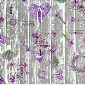 CERATA GRUBA OBRUS Z CERATY KWIATY LAWENDA SERCA