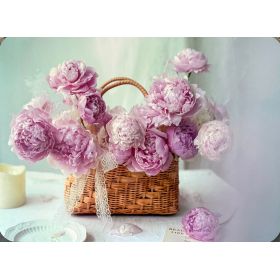 PODKŁADKA MATA NA STÓŁ LAMINOWANA KWIATY W WAZONIE