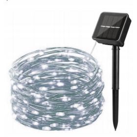 Łańcuch świetlny solarny 10m 100szt ozbobny girlanda
