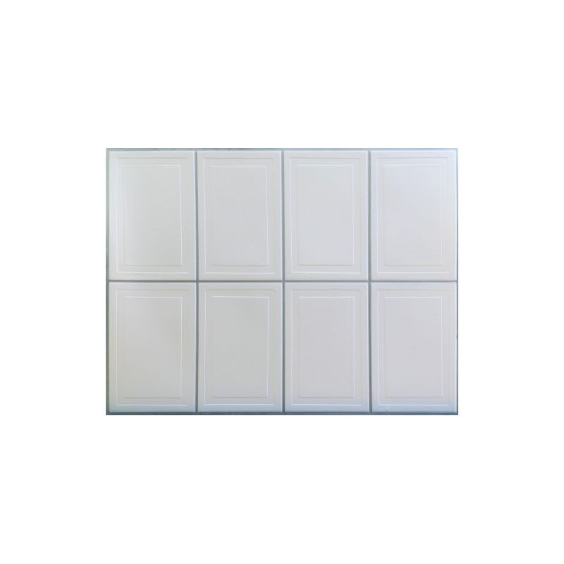 OKŁADZINA ścienna 3D Kuchnia CEGŁA PCV OS09 BIAŁA+ SREBNA FUGA