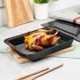 BRYTFANNA GRANITOWA BLACHA DO PIECZENIA CIAST MIĘS FRYTEK 37,5x25,5x5CM
