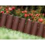 Obrzeże ogrodowe wbijana palisada płotek ogrodowy 250 cm brązowy