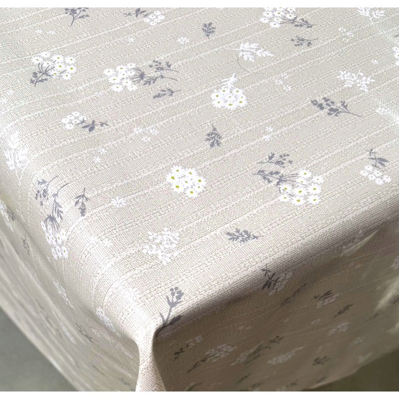 CERATA WIOSENNA MOTYW DROBNEJ ŁĄCZKI NA BEŻOWYM TLE NA METRY ZMYWALNA