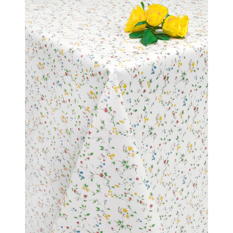 OBRUS CERATA GRUBA , NA METRY WYMIAR BEŻ Łączka ZIELONE LISTKI