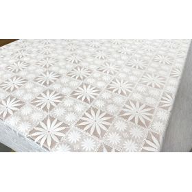 CERATA KORONKOWA KORONKA BIAŁA W KWIATUSZKI KWIATKI OBRUS NA WYBRANY WYMIAR