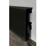 LISTWA PRZYPODŁOGOWA VENEZIA WODOODPORNA 75MM PCV CZARNA NA METRY