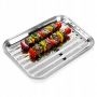 Blacha do grillowania stalowa perforowana 34,5x24 cm tacka na grilla