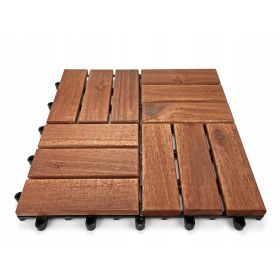 Płytka tarasowa Akacja 30 x 30 cm 12 klepek system click na balkon taras