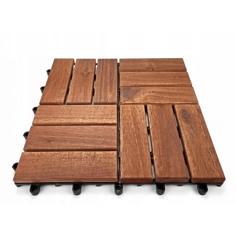 Płytka tarasowa Akacja 30 x 30 cm 12 klepek system click na balkon taras